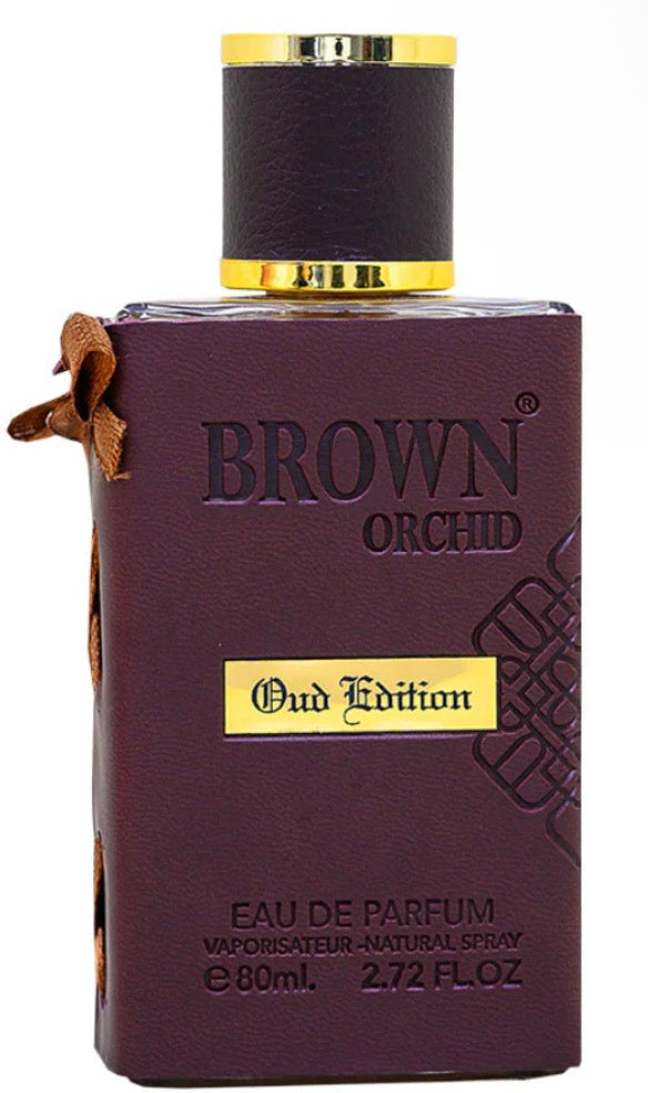 Fragrance World Brown Orchid Oud Edition - Leather Sleeve (80ml Eau De Parfum)