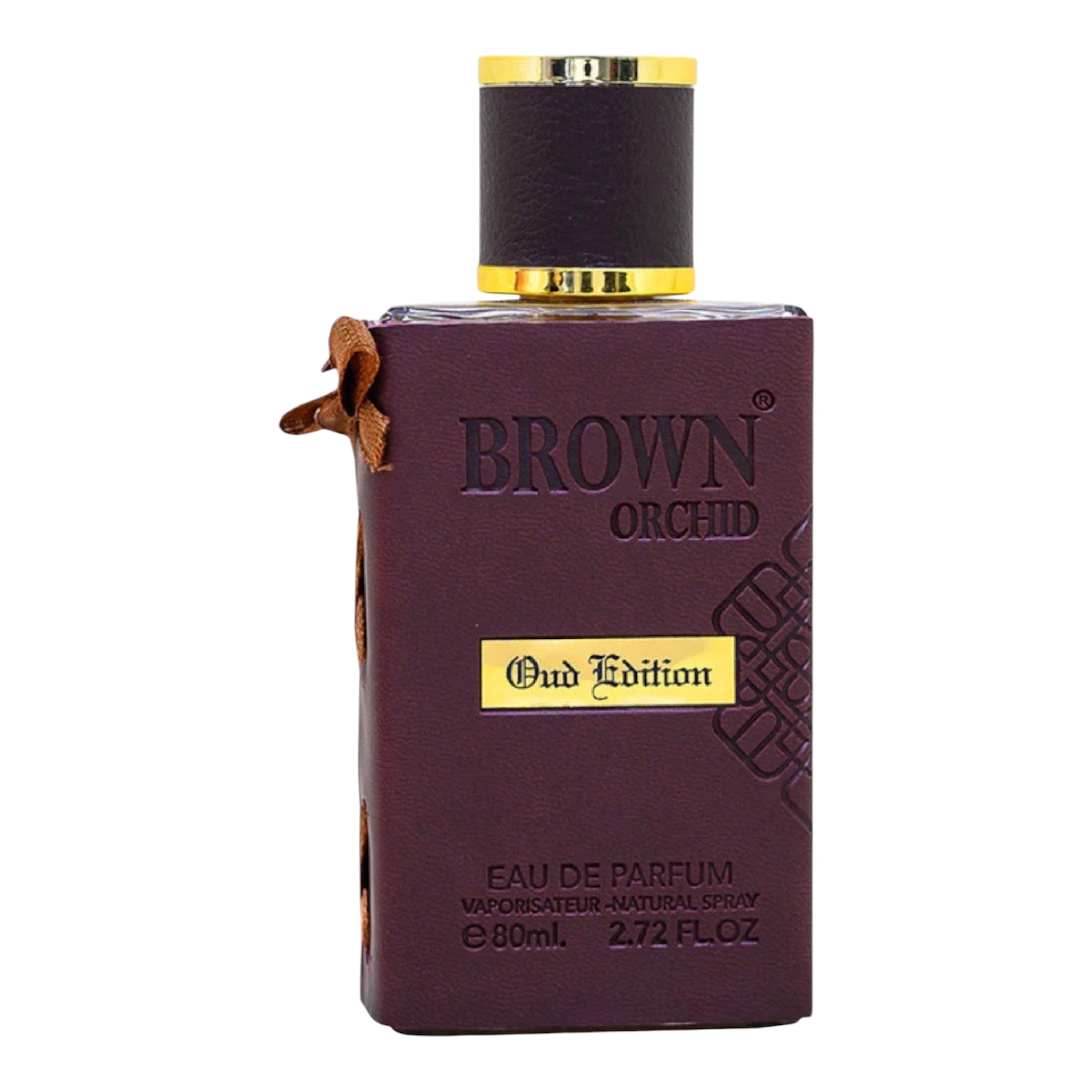 Fragrance World Brown Orchid Oud Edition - Leather Sleeve (80ml Eau De Parfum)