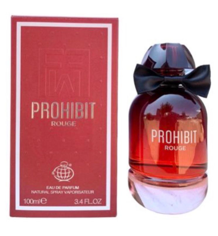 Fragrance World Prohibit Rouge (100ml Eau De