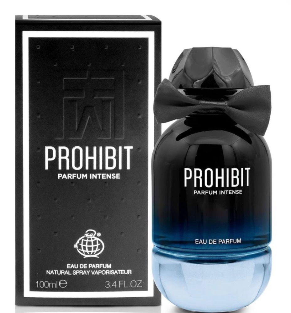 Fragrance World Prohibit Parfum Intense (100ml Eau De Parfum)